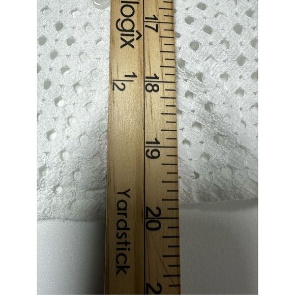 Banana Republic Bohemian Romantic TEXTURED EYELET BLOUSE White Size SP - Picture 8 of 12
